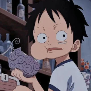 Sticker 😨 Luffy @animecuteth