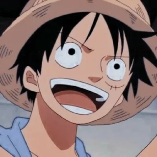 Sticker 😂 Luffy @animecuteth