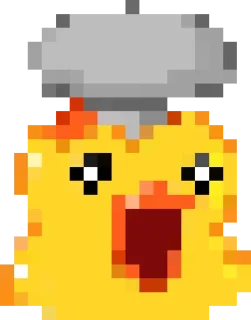 Sticker 🤯 Rofl 8-bit Duck