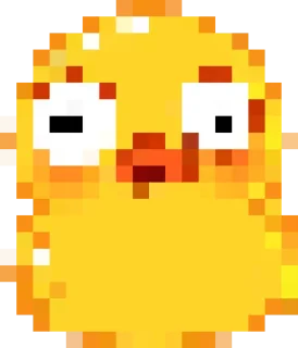 Sticker 😳 Rofl 8-bit Duck