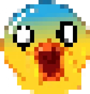 Sticker 😱 Rofl 8-bit Duck