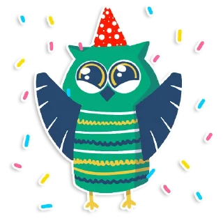 Sticker 🎊 learnoff-owl