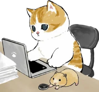 Sticker 👨‍💻 котик