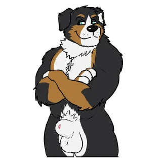 Sticker 😏 Lucas the Bernese and Friends @LucasReturns