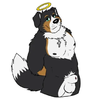 Sticker 😇 Lucas the Bernese and Friends @LucasReturns