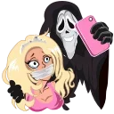 Video sticker 😀 Scare movie