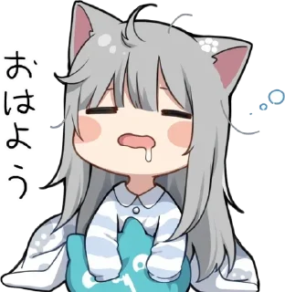 Sticker 😴 Neko :: @fStikBot