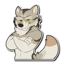 Sticker 😐 Major Wolf