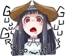 Sticker 🤤 Horned girl's collection :: @line_stickers