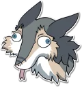 Sticker 👅 Quartz The Sergal (@lunanight2)