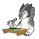 Sticker 🍣 Quartz The Sergal (@lunanight2)