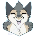 Sticker 👅 Quartz The Sergal (@lunanight2)