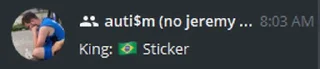 Sticker 🤴 au$tism