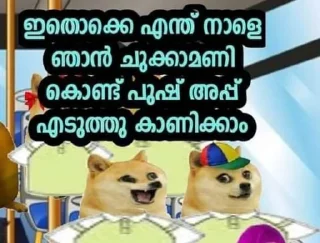 Sticker 💪 doge malayalam