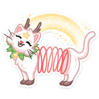 Sticker 🥳 Новогодняя Котострофа :: @stickroom