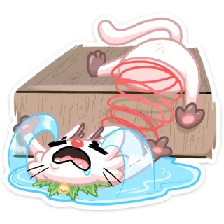 Sticker 😭 Новогодняя Котострофа :: @stickroom