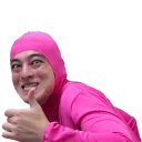 Sticker 👍 Filthy Frank a.k.a. Pink Guy