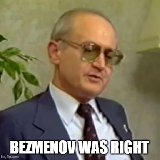 Video sticker 😎 Yuri Bezmenov Warned Us