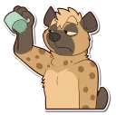 Sticker ☕ Spotted Hyena (SFW)