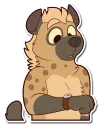 Sticker 🕑 Spotted Hyena (SFW)