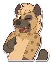 Sticker 😉 Spotted Hyena (SFW)