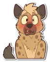 Sticker 😳 Spotted Hyena (SFW)