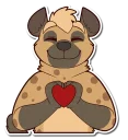 Sticker ❤ Spotted Hyena (SFW)