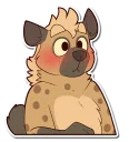 Sticker 😳 Spotted Hyena (SFW)