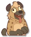 Sticker 😜 Spotted Hyena (SFW)