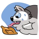 Video sticker 🍴 Chuck the Husky