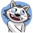 Sticker 😊 Chuck the Husky