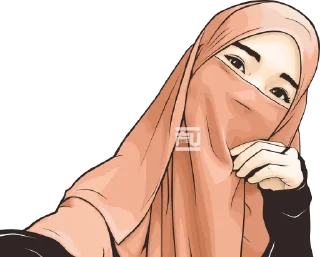 Sticker 😏 hijab-tyan