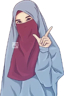 Sticker 🧕 hijab-tyan