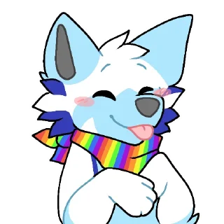 Sticker ☺️ Sleet Arctic Fox