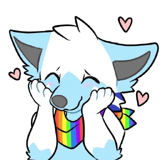 Sticker 🥰 Sleet Arctic Fox