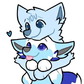 Sticker 🤗 Sleet Arctic Fox