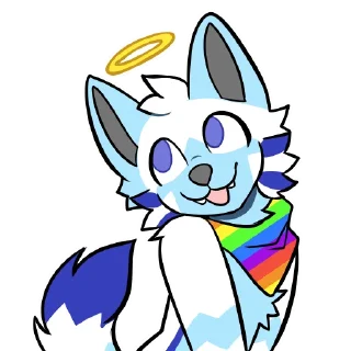 Video sticker 😇 Sleet Arctic Fox