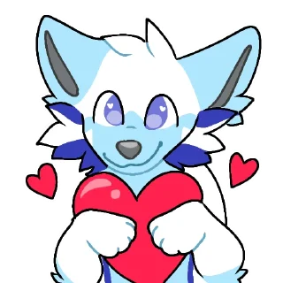 Sticker 💙 Sleet Arctic Fox