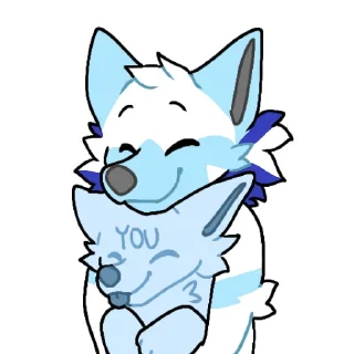 Sticker 🤗 Sleet Arctic Fox