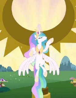 Video sticker ☀️ Princess Celestia animated