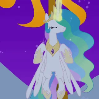 Video sticker ☀️ Princess Celestia animated