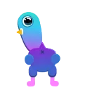 Video sticker 🥰 Neon Pigeon