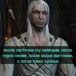 Sticker 🤔 Ведьмак | The Witcher (Деградач)