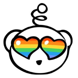 Sticker 🏳️‍🌈 Reddit stickers.