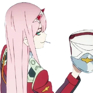 Sticker 🖐 Zero Two - @Anime_Stickers_Pack