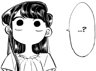 Sticker ❓ Komi Shouko (by @LawrenceAstora)