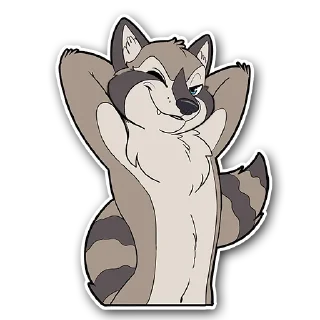 Video sticker 😉 Sam's stickers (Nik raccoon)