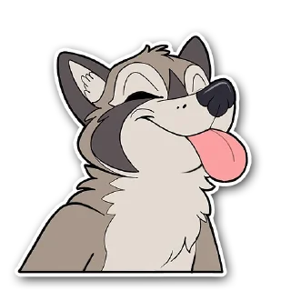 Sticker 😋 Sam's stickers (Nik raccoon)