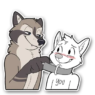 Sticker 🐶 Sam's stickers (Nik raccoon)