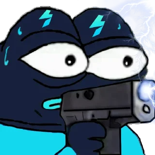 Sticker 🔫 Lightning Pepe